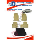 Honda Civic Sedan 2002-2006 Bej Paspas ve Bagaj Havuzu