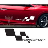 Honda Civic Sport Araba Sticker. Sağ Ve Sol Set