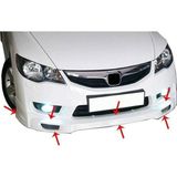 Honda Civic Uyumlu 8 Ön Tampon Altı Telli (Mugen Md) Fiber 2008-2011
