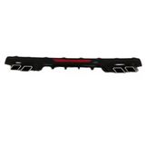 Honda Civic Uyumlu Fc5 2016-2020 Difuzor Kare Egzoz Piano Black