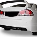 Honda Civic Uyumlu Fd6 (2006-2011) Mugen Arka Tampon Eki - Difüzör (Plastik)