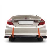 Honda Civic Uyumlu Fd6 Egzoz Görünümlü Difüzör (Plastik)