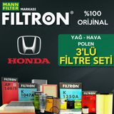 Honda Cr-v 2.0 Mann Filtron Filtre Bakım Seti 2007-2013 R20