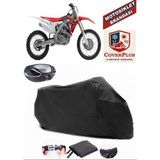 Honda Crf 450 R Branda Siyah Arka Çanta Uyumlu(Topcase) Motosiket Brandası Motor Örtüsü Çadır Su Geçirmez Motosiklet Kılıfı Motor Brandası,lastikli,taşıma Torbalı