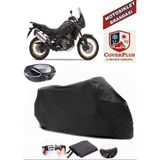 Honda CRF1000L Africa Twin Branda Siyah Arka Çanta Uyumlu(Topcase) Motosiket Brandası Motor Örtüsü Çadır Su Geçirmez Motosiklet Kılıfı Motor Brandası,lastikli,taşıma Torbalı