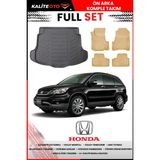 Honda Crv 2012 Model 4d Bagaj ve Pro Serisi Havuzlu Bej Paspas Takımı - Siyah