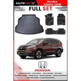 Honda Crv 2013-2018 4d Bagaj ve Pro Serisi Havuzlu Paspas Takımı - Siyah