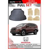 Honda Crv 2014 Model 4d Bagaj ve Pro Serisi Havuzlu Bej Paspas Takımı - Siyah