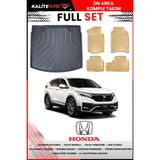 Honda Crv 2018 Model Üst 4d Bagaj ve Pro Serisi Havuzlu Bej Paspas Takımı - Siyah