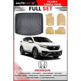 Honda Crv 2019 Model Alt 4d Bagaj ve Pro Serisi Havuzlu Bej Paspas Takımı - Siyah
