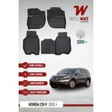 Honda Crv Paspas 2013 2017 3D Uyumlu Havuzlu Paspas Seti - Siyah