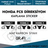 Honda Fc5 Direksiyon Karbon Kaplama Stıcker