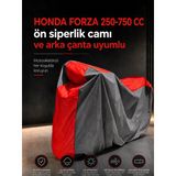 Honda Forza 250-750 Cc Ön Siperlik Camı Ve Arka Çanta Uyumlu Lüx Premium Suya Ve Güneş Işınlarına Karşı Dayanıklı Motosiklet Brandası