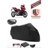 Honda Forza 750 Branda Siyah Arka Çanta Uyumlu(Topcase) Motosiket Brandası Motor Örtüsü Çadır Su Geçirmez Motosiklet Kılıfı Motor Brandası,lastikli,taşıma Torbalı