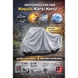 Honda Forza Nss250 Arka Çanta Uyumlu Motosiklet Brandası Gri Renk Kar Su Yağmur Geçirmez,motor Örtüsü,motor Çadırı,motorsiklet Brandası Coverplus Kalitesiyle