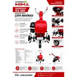 Honda GX200 Garden Mina 3+1 Çapa Makinası