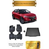 Honda Hrv 2025 ve Sonrası 4d Havuzlu Paspas ve Bagaj Havuzu Set (Hediyeli) - Siyah