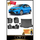 Honda Jazz 2015-2019 Araca Özel 3D Havuzlu Paspas & Bagaj Havuzu Seti+(Hediyeli!) - Siyah