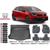 Honda Jazz 2021 Model Bagaj Havuzu Araca Özel Siyah Extra Havuzlu Paspas Takımı