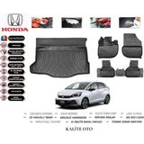 Honda Jazz 2024 Model 3D Bagaj Havuzu+4d Havuzlu Paspas Setii - Siyah