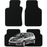 Honda Jazz 3. Nesil (2008-2013) Özel Kesim Tam Uyumlu Lüx Oto Halı Paspas - Siyah