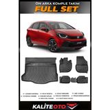 Honda Jazz Bagaj Havuzu+4.5d Havuzlu Paspas Seti 2022 Model - Siyah