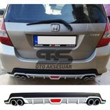 Honda Jazz Difüzör Arka Tampon Eki 4 Egzoz Çıkışlı Gri Tip