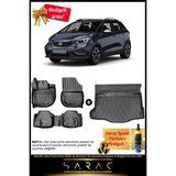 Honda Jazz Executive 2020 ve Sonrası Araca Özel 3D Havuzlu Paspas & Bagaj Havuzu Seti+(Hediyeli!) - Siyah
