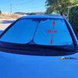 Honda Jazz Için Uyumlu Titanyum Gümüş Oto Güneşlik 150 x 90 cm Büyük Boy