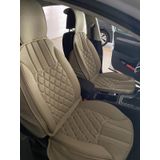 Honda Jazz Lüx Oto Koltuk Minderi Ön Arka 5'li Set ELEGANCE Serisi BEJ