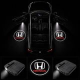 Honda Kapı Altı Logo Projektör Led Işığı 2'li Set Pilli Kablosuz Kapı Karşılama Lambası