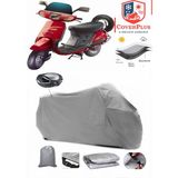 Honda Kinetic Dx Branda Gri Arka Çanta Uyumlu(Topcase) Motosiket Brandası Motor Örtüsü Çadır Su Geçirmez Motosiklet Kılıfı Motor Brandası,lastikli,taşıma Torbalı