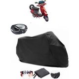 Honda Kinetic Dx Siyah Arka Çanta Uyumlu Motosiklet Branda Lüx Premium Kalite