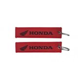 Honda Kırmızı Dikişli Siyah Anahtarlık