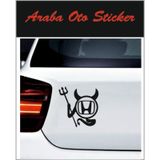 Honda Logo Sticker Şeytan Logo