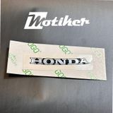 Honda Metal Gümüş Silver Ön Cam Oval Damla Sticker Etiket Modeli