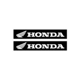 Honda Motorcu Boru Sticker Set Beyaz