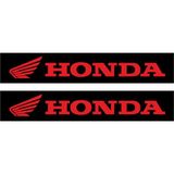 Honda Motorcu Boru Sticker Set Kırmızı