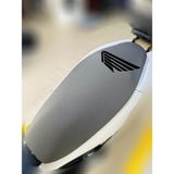 Honda Msx Gri Kumaş Motosiklet Sele Kılıfı Logolu Penye Sele Koltuk Kılıfı-A