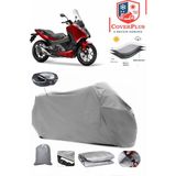 Honda Nc 700 Dc Integra Branda Gri Arka Çanta Uyumlu(Topcase) Motosiket Brandası Motor Örtüsü Çadır Su Geçirmez Motosiklet Kılıfı Motor Brandası,lastikli,taşıma Torbalı
