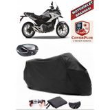 Honda Nc 700 x Branda Siyah Arka Çanta Uyumlu(Topcase) Motosiket Brandası Motor Örtüsü Çadır Su Geçirmez Motosiklet Kılıfı Motor Brandası,lastikli,taşıma Torbalı