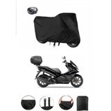 Honda Pcx 125-150 Siyah Motosiklet Brandası Topcase Arka Çanta Uyumlu Branda Örtü