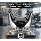 Honda Pcx 125 Far Camı Ön Far Tamir Lensi Şeffaf Plastik Cam 2025 -2026 Arasmto
