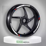 Honda Pcx 2021-2024 Uyumlu Jant Şeridi M Power Beyaz(Gogo)