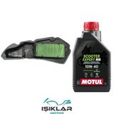 Honda Pcx 21 24 Motul Yağ Ve Hava Filtre Bakım Seti Bs0012