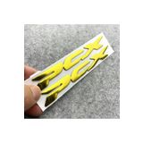 Honda Pcx Amblem Logo 3d Damla Sticker Yazı 2 Adet Set Gold Sarı Renk