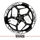 Honda Pcx Jant Şeridi Geniş Sticker Dıştan Içe Kaliteli Yüksek Yapışkanlı Sticker - Beyaz