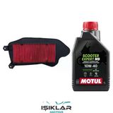 Honda Spacy 110 Motul Yağ Ve Hava Filtre Bakım Seti Bs0001