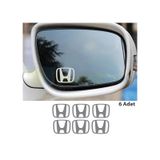 Honda Uyumlu Logo Arma Dikiz Yan Ayna Oto Sticker Yapıştırma Etiket 6 Ad 3 Cm