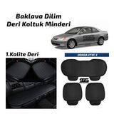 HONDA V-TEC 2 2001-2006 Arası Siyah Deri Oto Koltuk Minderi